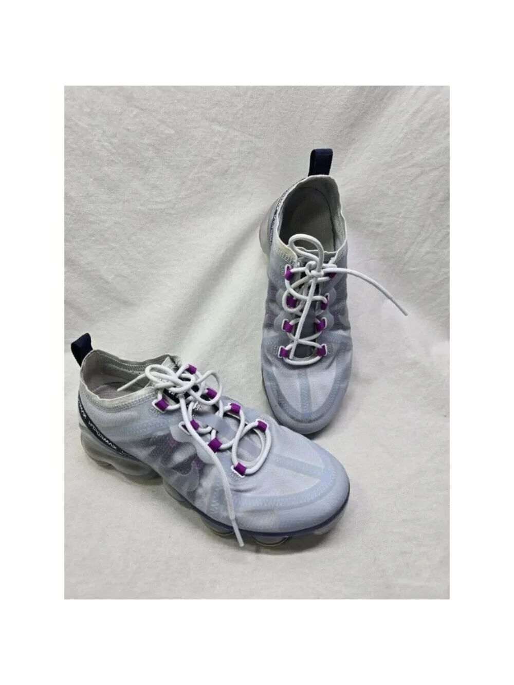 Nike Air VaporMax Football Gray 2019 Running Shoes Sneakers Womens Size 8